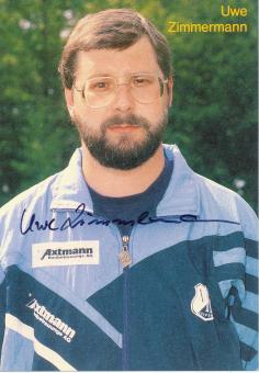 Uwe Zimmermann  1993/1994  VFB Leipzig  Fußball Autogrammkarte  original signiert 