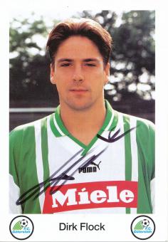 Dirk Flock  1996/1997  FC Gütersloh  Fußball Autogrammkarte  original signiert 