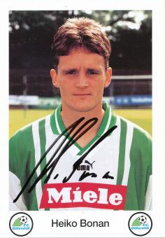 Heiko Bonan  1996/1997  FC Gütersloh  Fußball Autogrammkarte  original signiert 