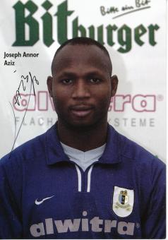 Joseph Annor Aziz  SV Eintracht Trier  Fußball Autogrammkarte  original signiert 
