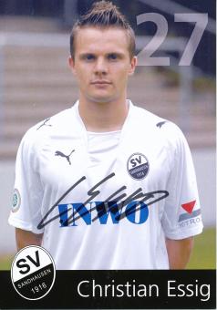 Christian Essig  2007/2008  SV Sandhausen  Fußball Autogrammkarte  original signiert 