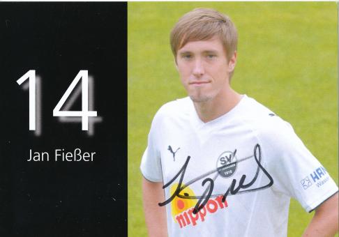 Jan Fießer  2009/2010  SV Sandhausen  Fußball Autogrammkarte  original signiert 