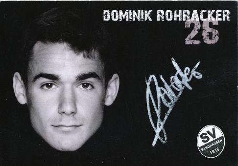 Dominik Rohracker  2010/2011  SV Sandhausen  Fußball Autogrammkarte  original signiert 