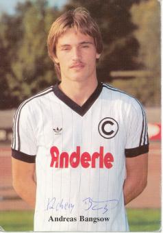 Andreas Bangsow  1983/1984  SC Charlottenburg  Fußball Autogrammkarte  original signiert 