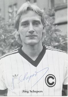 Jörg Schepers  1982/1983  SC Charlottenburg  Fußball Autogrammkarte  original signiert 