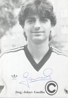Jörg Gaedke  1982/1983  SC Charlottenburg  Fußball Autogrammkarte  original signiert 