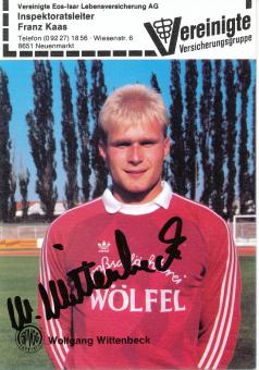 Wolfgang Willenbeck  1987/1988  SpVgg Bayreuth  Fußball Autogrammkarte  original signiert 