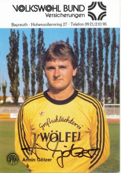 Armin Götzer  SpVgg Bayreuth  Fußball Autogrammkarte  original signiert 