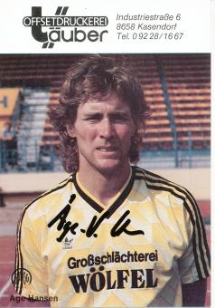 Age Hansen  SpVgg Bayreuth  Fußball Autogrammkarte  original signiert 
