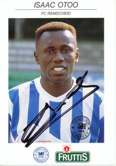 Isaac Otto  1992/1993  FC Remscheid  Fußball Autogrammkarte  original signiert 