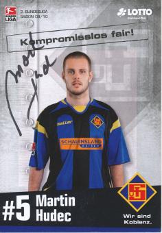 Martin Hudec  2009/2010  TuS Koblenz  Fußball Autogrammkarte  original signiert 