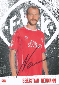 Sebastian Neumann  FC Würzburger Kickers  Fußball Autogrammkarte  original signiert 