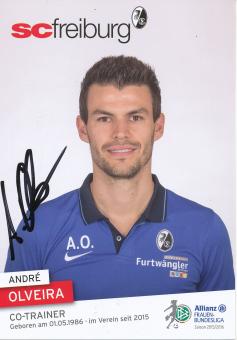 Andre Olveira  SC Freiburg Frauen  Fußball Autogrammkarte  original signiert 