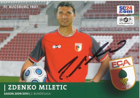 Zdenko Miletic  2009/2010  FC Augsburg  Fußball Autogrammkarte  original signiert 