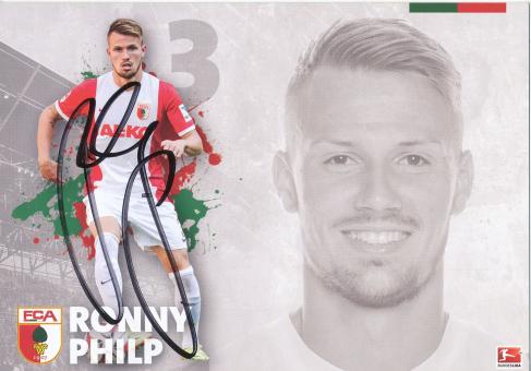 Ronny Philp  2014/2015  FC Augsburg  Fußball Autogrammkarte  original signiert 