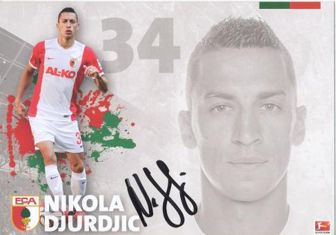 Nikola Djurdjic  2014/2015  FC Augsburg  Fußball Autogrammkarte  original signiert 