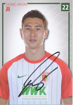 Dong Won Ji  2017/2018  FC Augsburg  Fußball Autogrammkarte  original signiert 