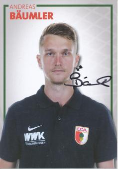 Andreas Bäumler  2017/2018  FC Augsburg  Fußball Autogrammkarte  original signiert 