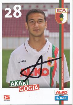 Akaki Gogia  2011/2012  FC Augsburg  Fußball Autogrammkarte  original signiert 