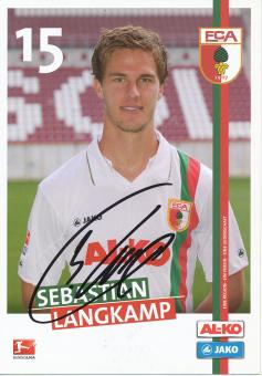 Sebastian Langkamp  2011/2012  FC Augsburg  Fußball Autogrammkarte  original signiert 