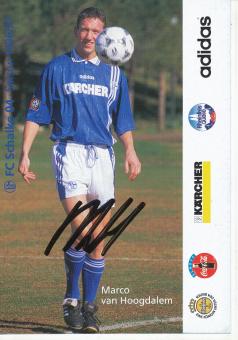 Marco van Hoogdalem  1996/1997  FC Schalke 04  Fußball Autogrammkarte  original signiert 