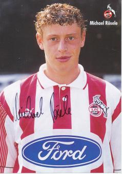 Michael Rösele  1995/1996  FC Köln  Fußball Autogrammkarte  original signiert 