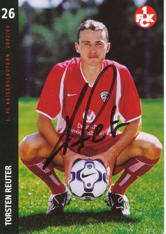 Torsten Reuter  2002/2003  FC Kaiserslautern  Fußball Autogrammkarte  original signiert 