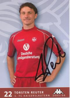 Torsten Reuter  2005/2006  FC Kaiserslautern  Fußball Autogrammkarte  original signiert 