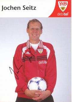 Jochen Seitz  1999/2000  VFB Stuttgart  Fußball Autogrammkarte  original signiert 