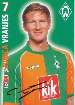 Jurica Vranjes  2005/2006   SV Werder Bremen  Fußball Autogrammkarte  original signiert 