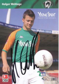 Holger Wehlage  2003/2004   SV Werder Bremen  Fußball Autogrammkarte  original signiert 