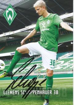 Clemens Schoppenhauer  2011/2012   SV Werder Bremen  Fußball Autogrammkarte  original signiert 
