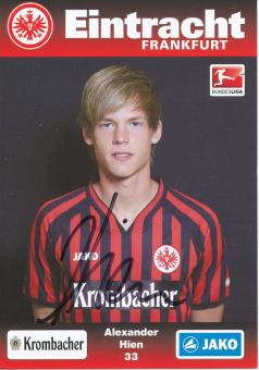 Alexander Hien  2012/2013   Eintracht Frankfurt  Fußball Autogrammkarte  original signiert 