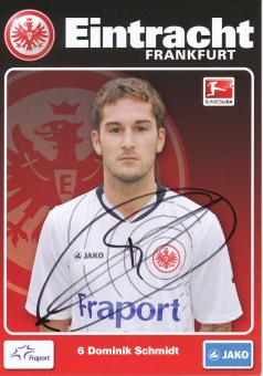 Dominik Schmidt  2012/2013   Eintracht Frankfurt  Fußball Autogrammkarte  original signiert 