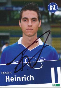 Fabian Heinrich   Karlsruher SC  II  Fußball Autogrammkarte  original signiert 