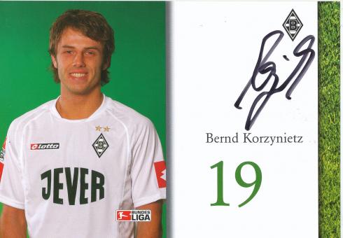 Bernd Korzynietz  2004/2005  Borussia Mönchengladbach  Fußball Autogrammkarte  original signiert 