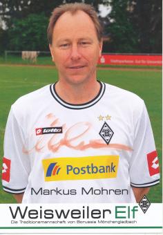 Markus Mohren  Traditionsteam  Borussia Mönchengladbach  Fußball Autogrammkarte  original signiert 