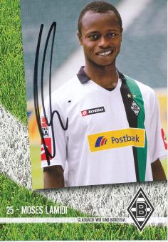 Moses Lamidi  2009/2010   Borussia Mönchengladbach  Fußball Autogrammkarte  original signiert 