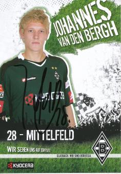 Johannes van den Bergh  2009/2010  Borussia Mönchengladbach  Fußball Autogrammkarte  original signiert 