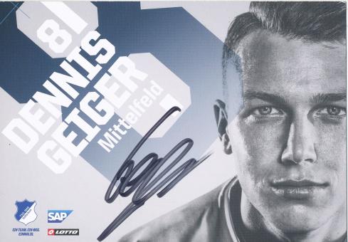 Dennis Geiger  2018/2019  TSG 1899 Hoffenheim  Fußball Autogrammkarte  original signiert 
