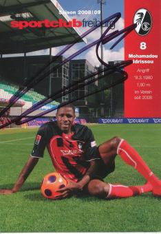 Mohamadou Idrissou  2008/20009  SC Freiburg  Fußball Autogrammkarte original signiert 