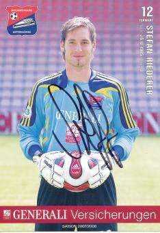 Stefan Riederer  2007/2008  SpVgg Unterhaching  Fußball Autogrammkarte original signiert 