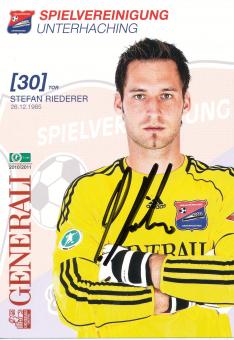 Stefan Riederer  2010/2011  SpVgg Unterhaching  Fußball Autogrammkarte original signiert 