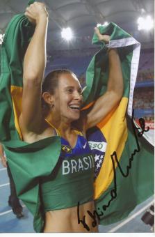 Fabiana Murer  Brasilien  Leichtathletik Autogramm Foto original signiert 