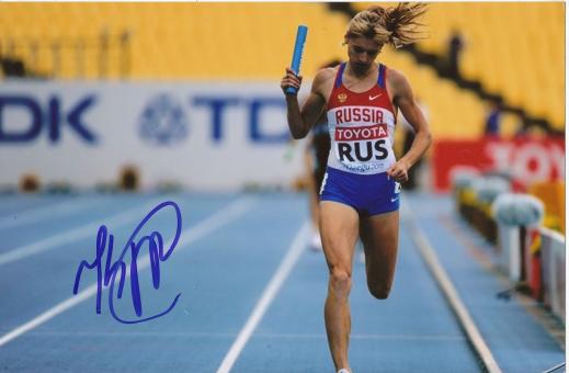 Antonina Kriwoschapka  Rußland  Leichtathletik Autogramm Foto original signiert 