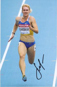 Natalija Pohrebnjak  Ukraine  Leichtathletik Autogramm Foto original signiert 