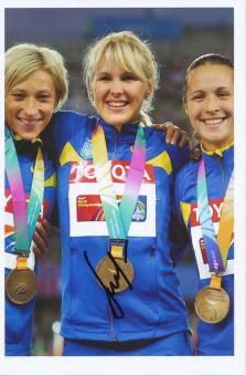 Natalija Pohrebnjak  Ukraine  Leichtathletik Autogramm Foto original signiert 