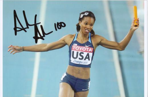 Alexandria Anderson  USA  Leichtathletik Autogramm Foto original signiert 