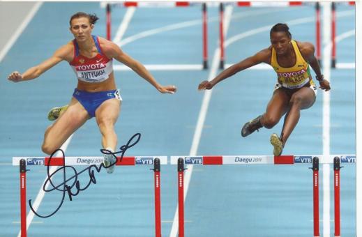 Natalja Antjuch  Rußland  Leichtathletik Autogramm Foto original signiert 