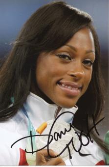 Danielle Carruthers  USA  Leichtathletik Autogramm Foto original signiert 